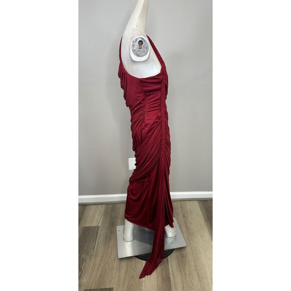 ANDREA IYAMAH TURI DRESS BURGUNDY SIZE XL $370 - Picture 11 of 12